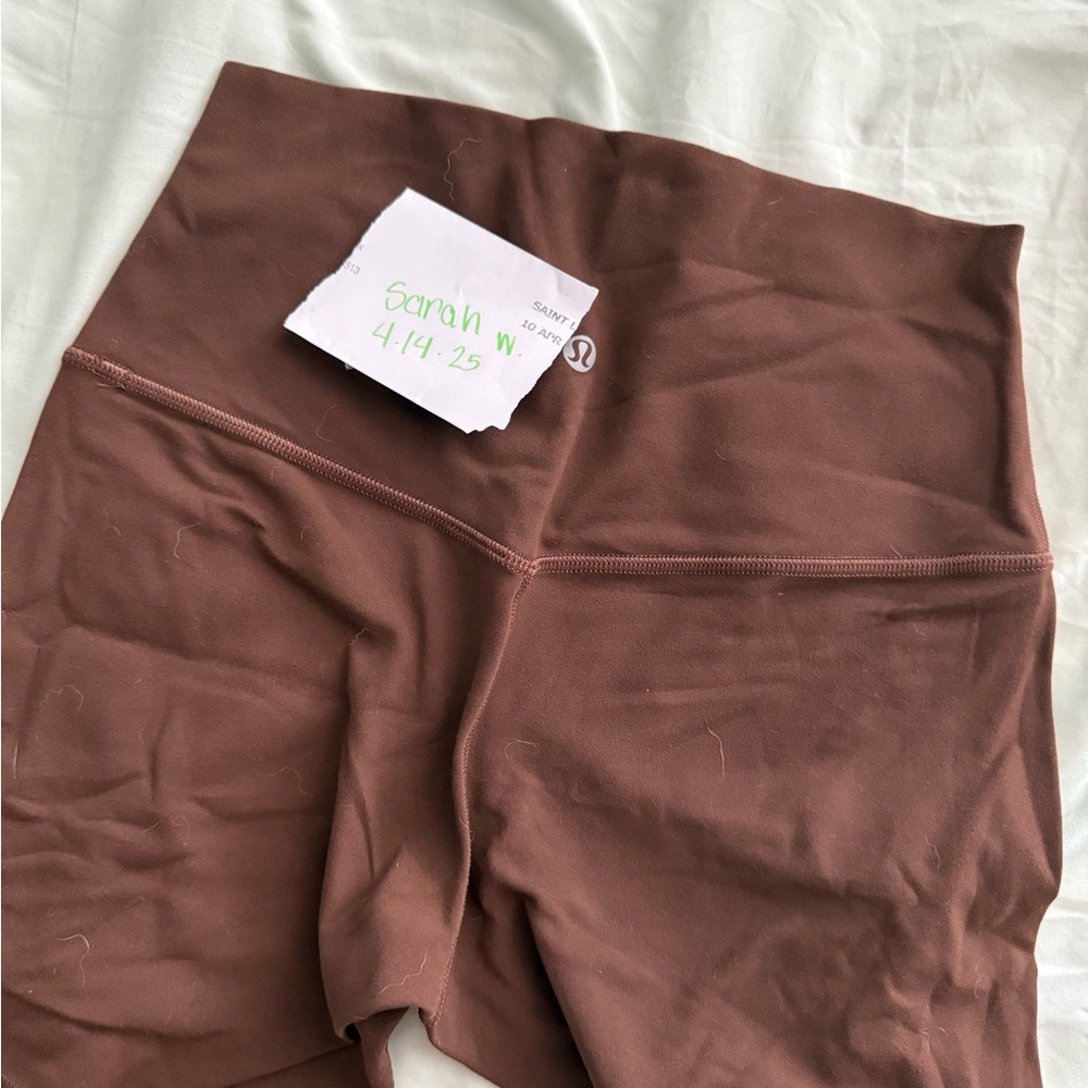 Lululemon Brown Align High-Waisted 6” Shorts